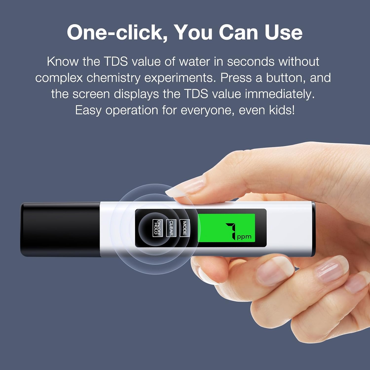 4 in 1 Tds Meter Digital Water Tester - Accurate and Reliable TDS EC & Temp(°C,°F) Meter - 0-9990ppm - Professional Testing for Drinking Water, RO/DI System, Aquariums etc