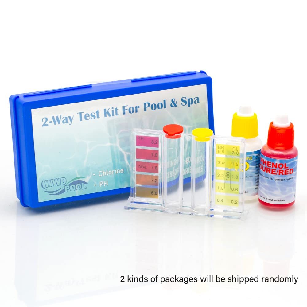 2-Way Pool & Spa Water Test Kit – Chlorine & pH Levels