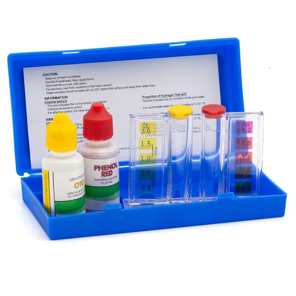 2-Way Pool & Spa Water Test Kit – Chlorine & pH Levels